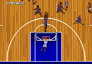 NBA Action '95 Starring David Robinson (USA, Europe) In game screenshot